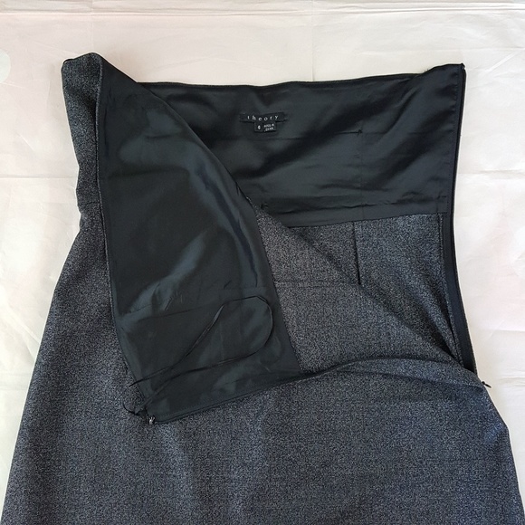 Theory Angora Blend Strapless Dress Sz 6 - Picture 7 of 8